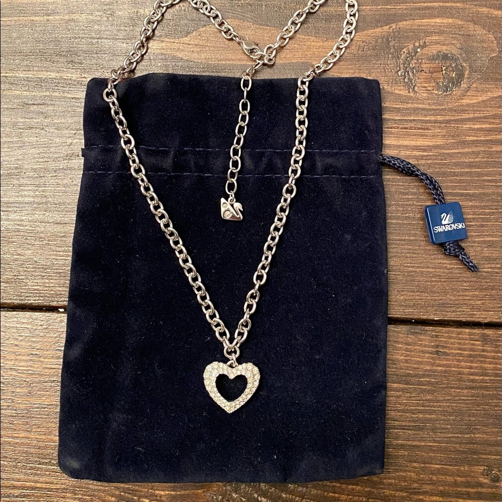 Swarovski crystal heart necklace